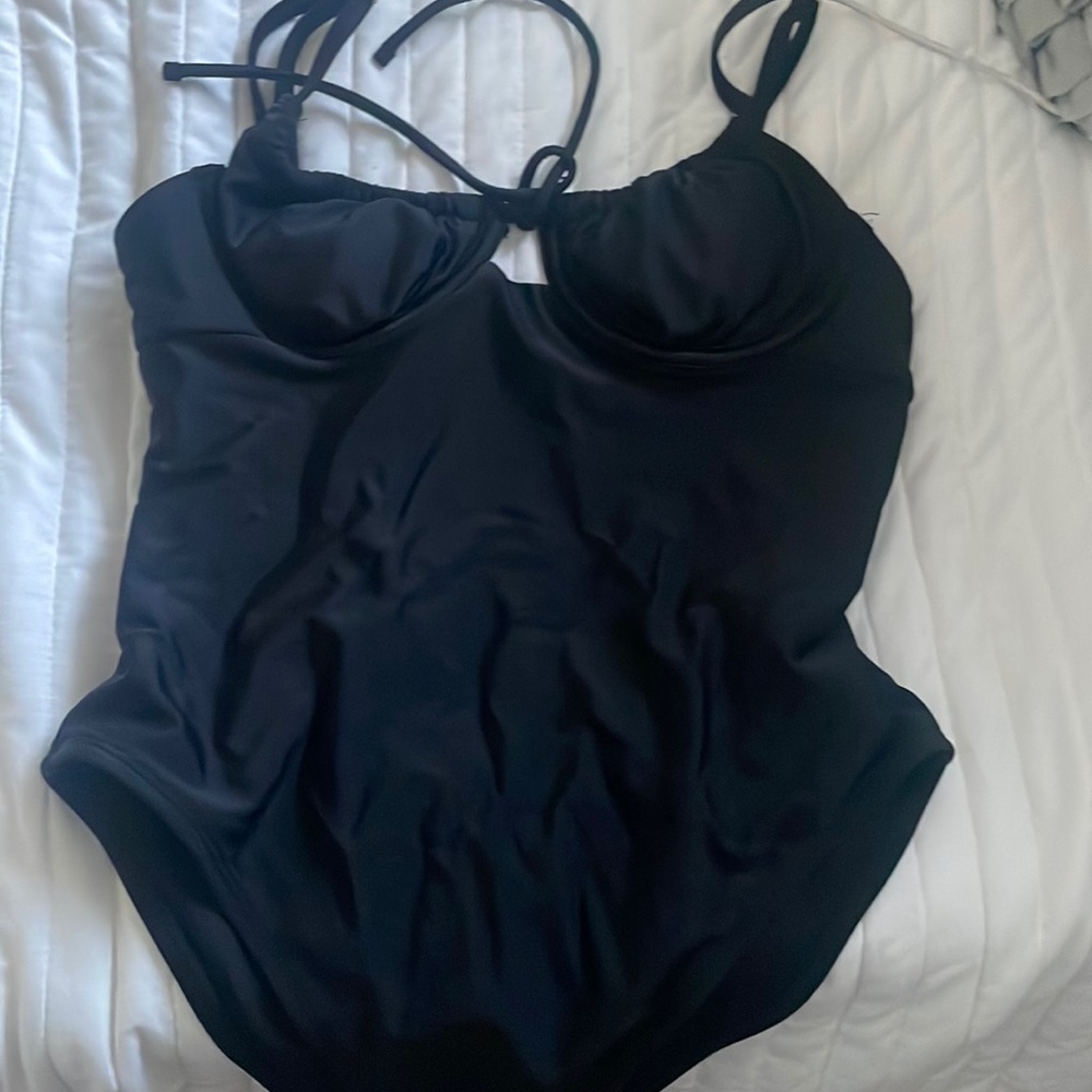 black bathing suit